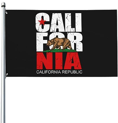 3x5 Fuß Flaggen „California Republic Call for Nia-Flagge, Gartenflagge, Hausflagge, Banner, Wandteppich, Hofflagge für den Außenbereich, mit 2 Ösen