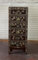 Kunibert Antike chinesische Kommode Tibet Anrichte Asia Sideboard Chinakommode mit 6 Schubladen Breite45xHöhe115cm Farbe: braun mit Gold