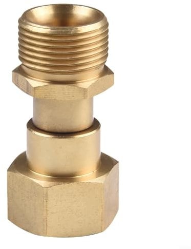 Brass M22 14mm Pressure Washer Swivel Joint Adapter for 360 Degree Rotation