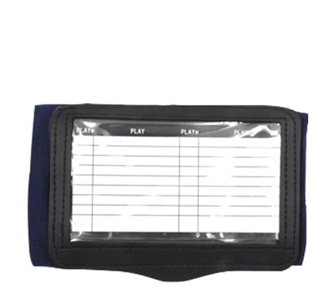 Football Wrist Playbook mit 2 Papierkarte, Football Play Wristbands, Professionell Fußballspiel Armbänder, Wiederverwendbar ta-ctical Wrist Teaching Board für Diverse Sportarten, Softball und Baseball