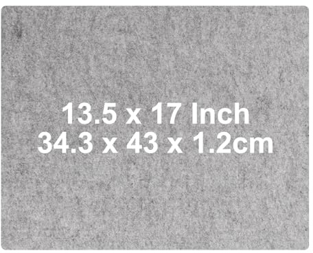 LDXDRU 17×13.5inch Wool Ironing Mat, 12mm Thick Ironing Pad | Ironing Mats Table Top, Thick Wool Pressing Mat for Quilting, Ironing, Sewing Projects