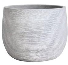 maceta Macetas de cerámica de piso grande, creativas, simples, de cerámica, color negro, de gran calibre, plantas verdes, maceta de cemento de sensación Premium maceta de cerámica(Blanco,Medio)