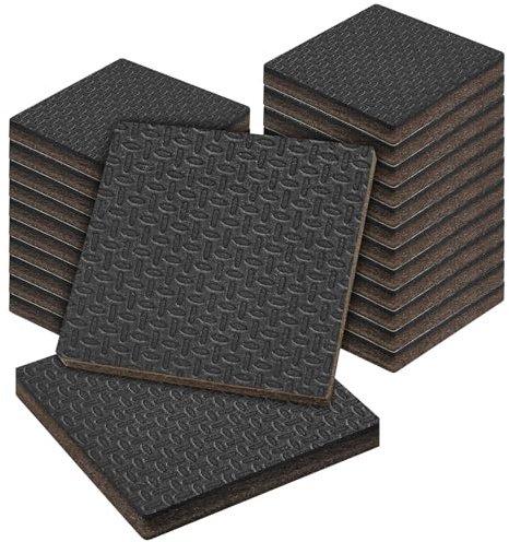 Yonality 24 stück Filzgleiter Selbstklebend, 7 mm Dicke Möbel Filzgleiter, Möbelgleiter Filz selbstklebend mit Klebkraft, für Möbelfüße, Stuhlbeine, Hartholzböden, Bodenschutz und Kratzschutz