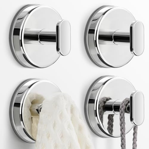 pickpiff Crochets à ventouse pour douche : cintre extra fort de 6,8 kg pour salle de bain, cuisine, porte, miroir, carrelage, verre – serviette, luffa, manteau, peignoir – Imperméable et antirouille