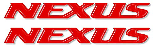 labelbike - 2 3D-Sticker in Gelharz mit Nexus Geschrieben für GILERA Scooter
