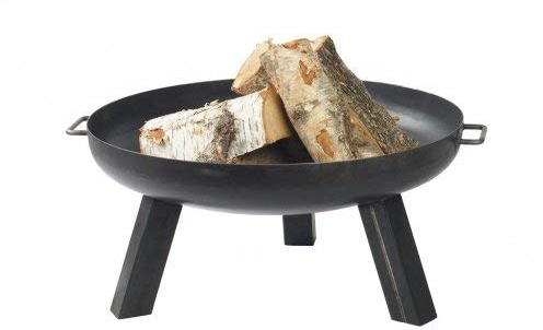 Feuerkorb Feuerschale Garten Pan 7 Gartenfeuer 60 70 80 cm Schwarz Pflanzenschale Terrassenfeuer FEU Auswahl-Pan7-Schwarz E00454-70cm