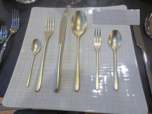 Sambonet. 36-teiliges Set Champagner-Tasten Antique bestehend aus 1 Set 24 Teilen (6 Tafelmesser, 6 Gabeln, 6 Tafellöffel, 6 Teelöffel) + 1 Set 6 Süßigkeitengabeln - 1 Set Moka-Löffel