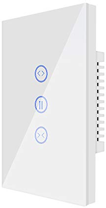Interruttore per tenda con otturatore WiFi Interruttore touch di controllo APP funziona con Alexa Assistente Google Telecomando vocale Interruttore timer per tende Tende e tende 1 confezione