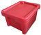 kanister-vertrieb® Kunststoffbox Kiste Stapelkiste Box Spielzeugkiste Vorratsdose stabil, leicht inkl. Deckel (rot)