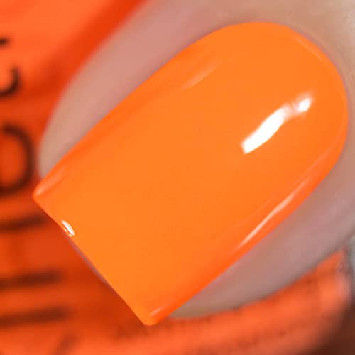 Vishine Gel Nagellack,15ml Neon Orange Gellack Nagellack Gel für UV Nagellampe Langlebige Maniküre Nagelgellack Soak Off Manicure Gel Lacquer Varnish