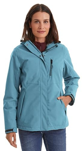 Killtec Damen Outdoorjacke Funktionsjacke mit abzippbarer Kapuze KOW 140 WMN Jckt wasserdicht, Winddicht, atmungsaktiv 00841-sturmblau 54