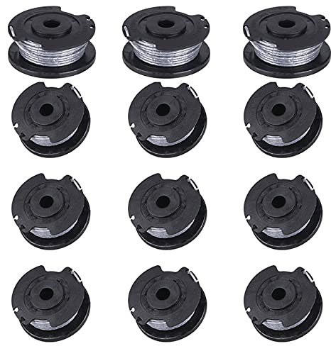 CDIYTOOL F016800385 Ersatzspule für Rasentrimmer, Rasentrimmerfaden für Greenworks Unkrautfresser mit Art 23SL und Art 26SL (12 Pack)