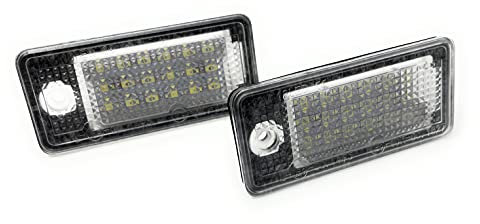 MR-Style LED Kennzeichenbeleuchtung, Beleuchtung für Nummernschild kompatibel mit A3/S3, A5 Cabriolet, A6 4F, Q7, A6 mit CAN-Bus-Widerstand