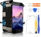 Yodoit for iPhone 8 Plus Screen Replacement Black With Home Button, Ear Speaker, Front Camera, 5.5 LCD Display Touch Digitizer + Complete Tool Kit, Screen Protector