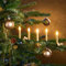Christbaumkerzen mit Fernbedienung | Komplett-Set | flammenlose LED Kerzen, perfekte Alternative zur Lichterkette (12er Set, gold)