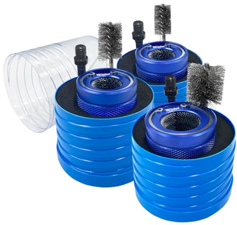 WICKED 1/2” & 3/4’’ & 1” Copper Pipe Cleaner The Original Fully Repairable Extreme Duty Professional Plumber’s Tool Industrial Strength Aircraft Grade Aluminum Tradesmen Quality/Durability Triple Set