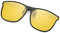 YAMEIZE Modische polarisierte Clip-On-Sonnenbrille für Männer und Frauen UV400-Schutz Flip-Up-Brille im Freien (Nachtsicht)