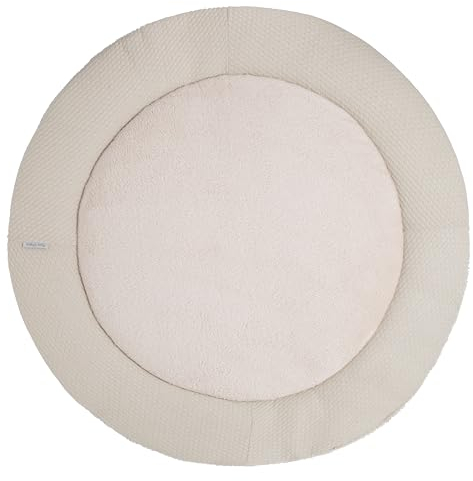 Baby's Only - Laufgittereinlage Sky - Gestrickte Krabbeldecke für Baby - Aus Baumwolle - Ø95 cm - Warm Linen