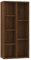 vidaXL Bücherregal, Bücherschrank mit viel Stauraum, Standregal für Schlafzimmer Wohnzimmer Büro, Büroregal Aktenregal Regal, Braun Eichen-Optik