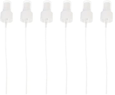 Artibetter 40st Kosmetische Flaschendüse Graspads Für Hunde Nebelsprüher Ersatzpumpe Für Wasserflaschen Flaschenverschluss Für Make-up-sprayer Sprühdüse Streifen Sprühflasche Plastik Weiß