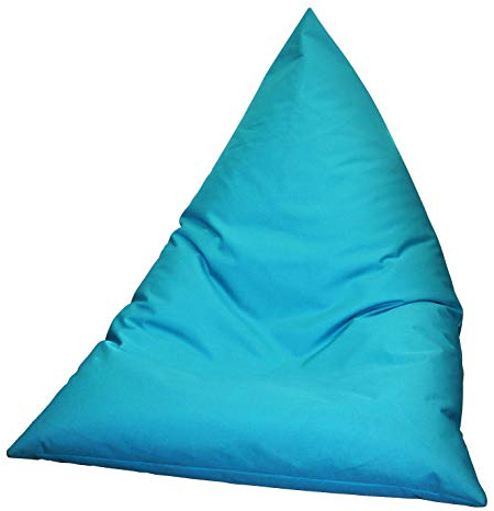 Epsilon Pouf Rectangulaire Bleu Géant XXL d’Intérieur et Extérieur-Pouf berlingo 140 * 110cm-Pouf Waterproof et Anti UV-Pouf dehoussable et Lavable- Pouf à Bille pour Piscine et Jardin