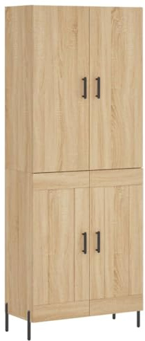 vidaXL Highboard Sonoma-Eiche 69,5x34x180 cm Holzwerkstoff