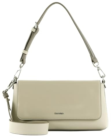 Calvin Klein CK Must Shoulder Bag Color Block Dk Ecru/Stony Beige/Medium Taupe