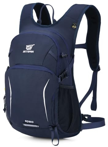 SKYSPER Wanderrucksack 20L Klein für Herren Damen Rucksack mit rückenbelüftung und Trinksystem Trekkingrucksack für Wandern Trekking