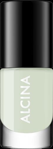 ALCINA Nail Colour pastell mint - 1 x 5 ml - brillante, intensiv deckende & langanhaltende Nägel - Einfaches & streifenfreies Auftragen - Nagellack in Mint - deckend - Glänzendes Finish