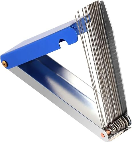 Blue Needle File Set -Guitar Nut Slotting File Saw Rods Slot Filing Set -Needle File Set Replacement Tools -Luthier Replacement Tools Tip Cleaner Files