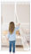 Magnetic Fly Screen Door 90x200cm, Magnetic Curtain Mosquito Net, Shuts Automatically and Super Quite, Keep Bugs Out Lets Fresh Air in, for Patio Balcony Bedroom Sliding Door,White
