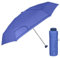 PERLETTI Taschenschirm Regenschirm Kompakt für Damen Frauen - Minischirm Super Klein Klappbar Mädchen mit Manueller Öffnung - Damenschirm Schirm mit Etui - Durchmesser 90 cm (Indigo)