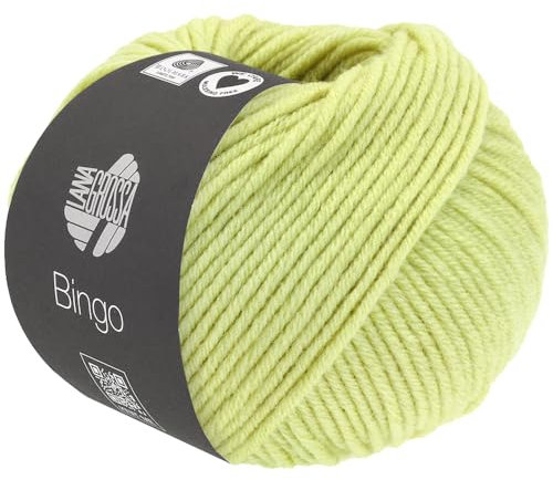 LANA GROSSA Bingo | Extrafeine Merinowolle waschmaschinenfest und filzfrei | Handstrickgarn aus 100% Schurwolle (Merino extrafein) | 50g Wolle zum Stricken & Häkeln | 80m Garn FB 772