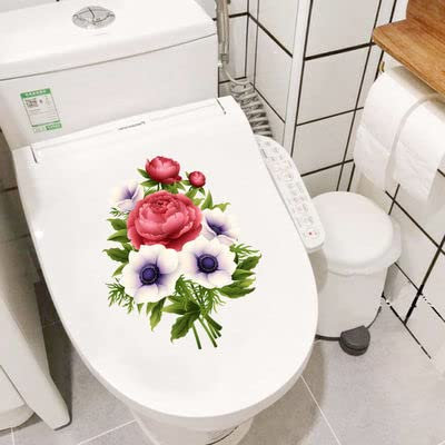 Kreative Persönlichkeit WC bidet Bad side Dekoration Aufkleber Blume WC bidet verkleiden Aufkleber