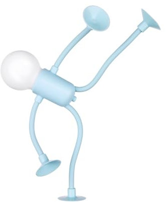 dijiusidy Changeable Shape Funny Sportsman Night Light, Mini Nachtlicht im DIY-Stil kann nach Belieben Gebogen Werden, Lustiges Sportler Nachtlicht für Weihnachten, Schlafzimmer, Flur (Blau)