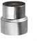 Edelstahl-Adapter-Rohr-Reduzierstück, Edelstahl-Rohrverbinder, Rauchrohr-Reduzierstück, Ofenrohr-Reduzierstück, Rohrverbinder (Ø 100 mm/Ø 80 mm)