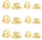 12 Stück Gold Ohrstecker Verschlüsse TUIOLUI Flacher Vergoldete 925 Sterling Silber Verschluss Ohrstecker Hypoallergen Ohrstopper Sicher Ersatz für Ohrring
