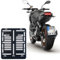 1x Kennzeichenhalter DE Für Kennzeichen im Format 180 x 200 mm 18 x 20 cm (für Motorrad Roller) Material Kunststoff Schwarz (Unlackiert)