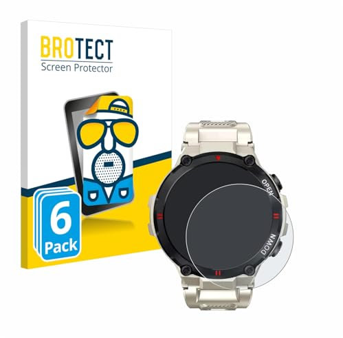 BROTECT Entspiegelungs-Schutzfolie für Nasa Smartwatch BNA30119-003 (45.5 mm) (6 Stück) Matte Displayschutz-Folie, Anti-Reflex, Anti-Fingerprint