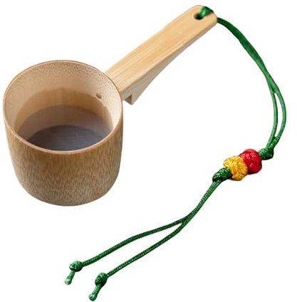 Bamboos - Colador infusor de té con mango largo para hojas sueltas, té de hierbas y frutas, accesorio de té fácil de usar