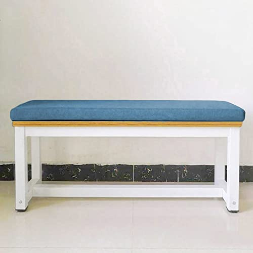 Dickes Outdoor-Bankkissen, 3-Sitzer, 170 x 40 x 3 cm, Marineblau, für Innen- und Außenbereich, Gartenbank, Ersatzmatte für Terrassenschaukel, extra bequem und