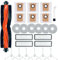 elfofle Accesorios de Repuesto para Robot Aspirador Dreame L20 Ultra, 1 Cepillo Principal, 6 cepillos Laterales, 6 toallitas, 4 filtros, 6 Bolsas de Polvo