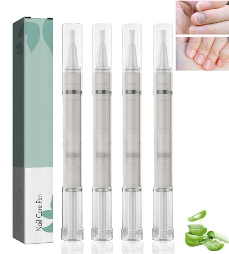 4PCS Mull/end Nail Care Pen, Fungal Nail Treatment Pen, Nail Strengthener for Damaged Nails, Nail Treatment for Ingrown Toenail, Reduces Discoloration & Repairs Cracks, Strengthener for All Nail Types