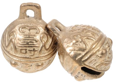Toyvian 2stücke Kreative Tier Haustier Glöckchen Anhänger Hunde Hängeglöckchen Kupfer Glöckchen