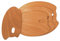 Mabef m400160 Palette Oval Holz 30 x 40 x 0,4 cm