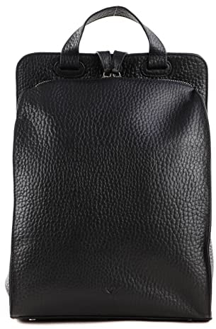 VOi Damen Leder Rucksack 21902 Betty: Farbe: Schwarz