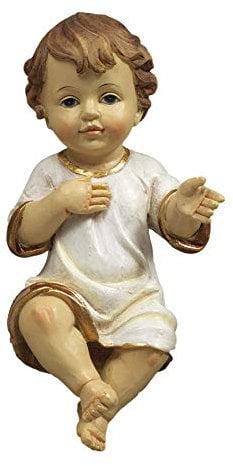 Jesuskind Kleidchen Bambinello Jesus Poly Weihnachten Krippe 20 cm