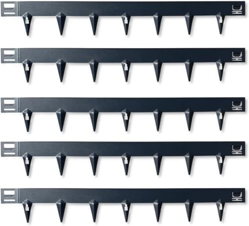 CORE EDGE Lawn Edging | Flexible Decorative Steel Edging Garden Border Edging Lawn Edging Strip Garden Border with a 65mm face height (Black)