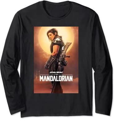 Star Wars The Mandalorian Cara Dune Poster Langarmshirt
