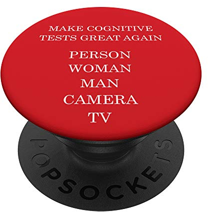 Person Frau Mann Kamera Tv Kognitive Test 2020 Trump Meme - PopSockets Ausziehbarer Sockel und Griff für Smartphones und Tablets